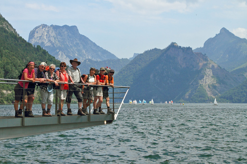 Gruppe am Traunsee